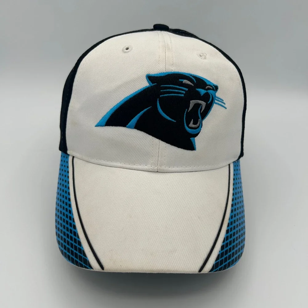 Carolina Panthers Hat Youth White Black Sportswear Y2K‎ Style